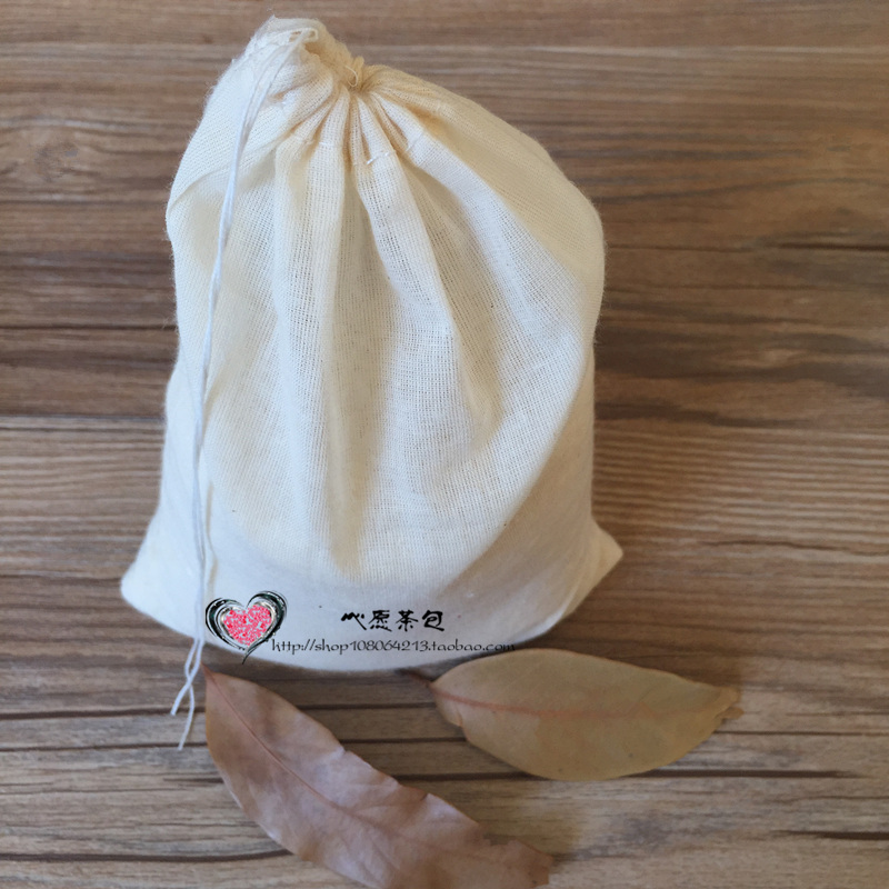 Single 13 * 18cm pure cotton cloth traditional Chinese medicine bag boiled medicine bag tea bag tea bag soup brine seasoning filter bag