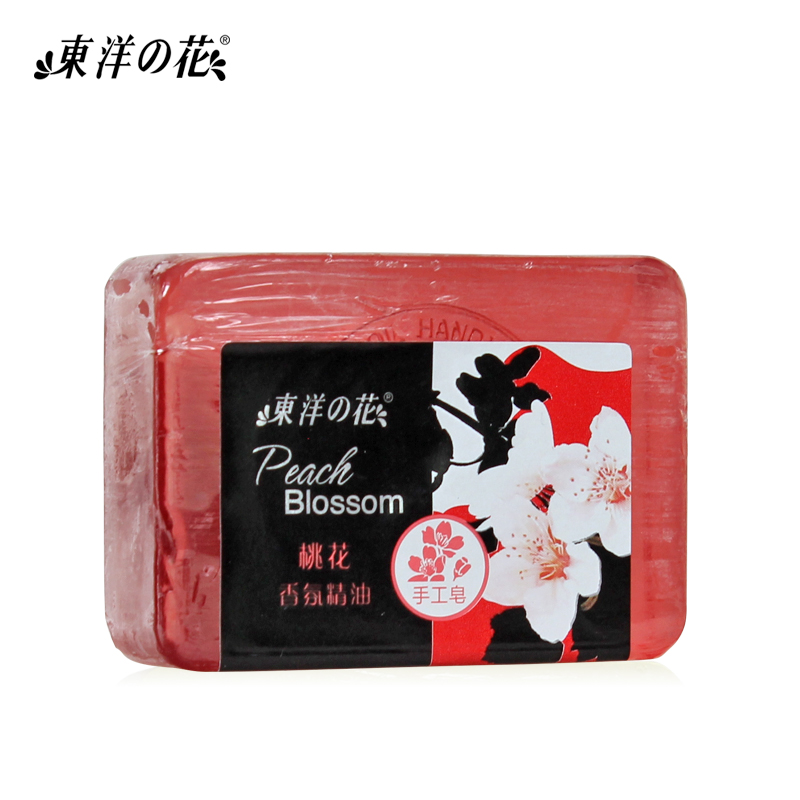东洋之花 桃花香氛精油手工皂 保湿补水手工皂 精油皂沐浴皂洗脸