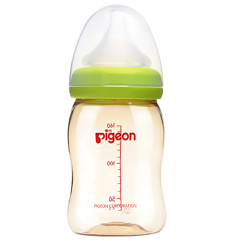 贝亲奶瓶 自然实感宽口径PPSU奶瓶160ml（绿色）AA76