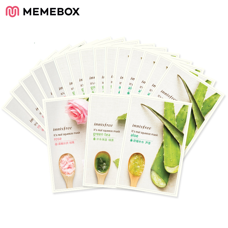【预售】Innisfree/悦诗风吟 真萃鲜润面膜新鲜植物滋润 10片装