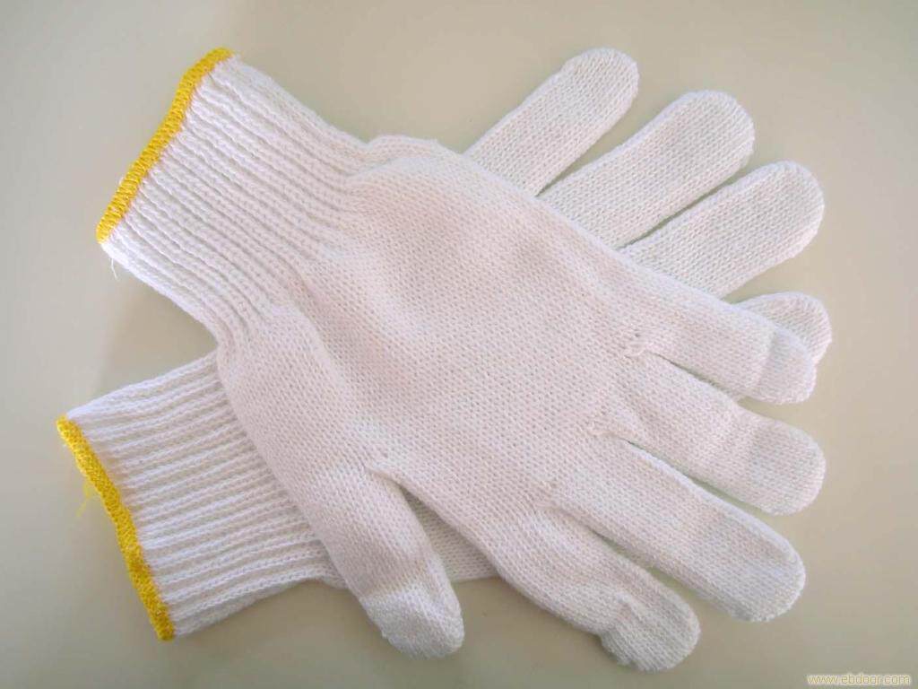 Labor Protection Gloves Cotton Yarn Gloves Cotton Yarn Gloves Fine Yarn Gloves Industrial Gloves White Gloves Lao Gloves