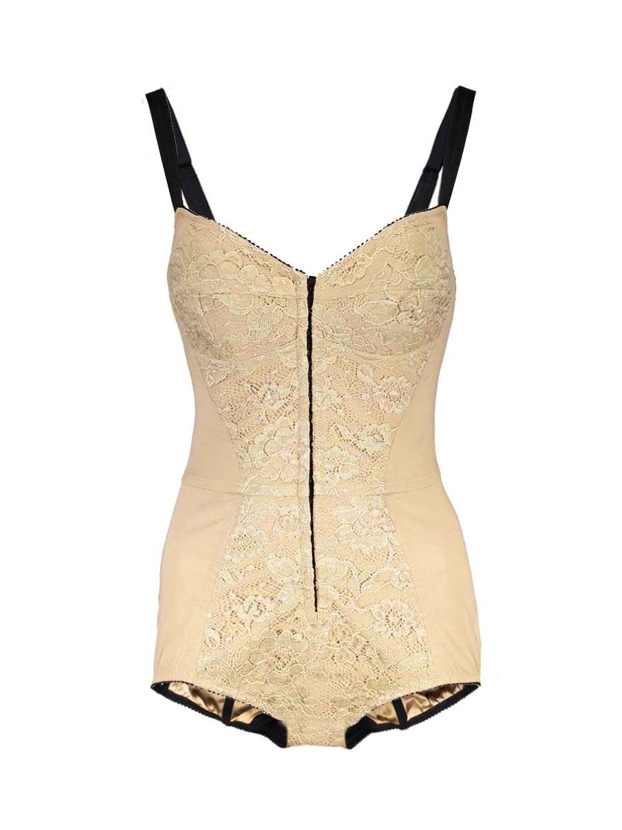 Dolce&Gabbana 裸色印花吊带连体裤