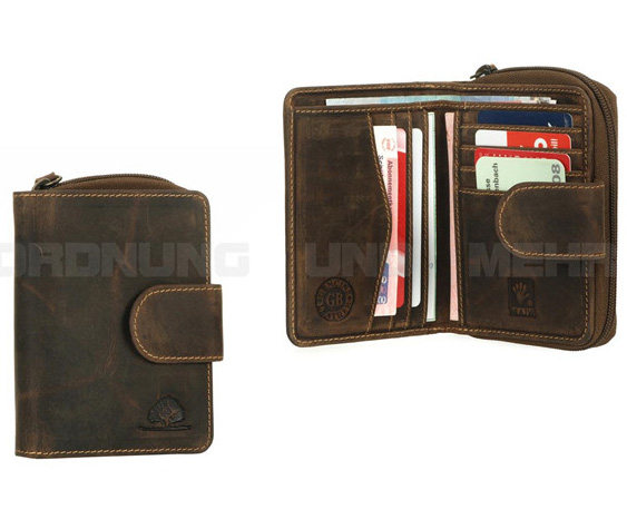 Original dress German GB male and female genuine leather short clip multifunction money clip bank card bank card holder