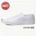 CONVERSE Giày converse mở giày vải nụ cười đen trắng chính hãng giày đế thấp hàng đầu jordan panda cổ thấp Plimsolls