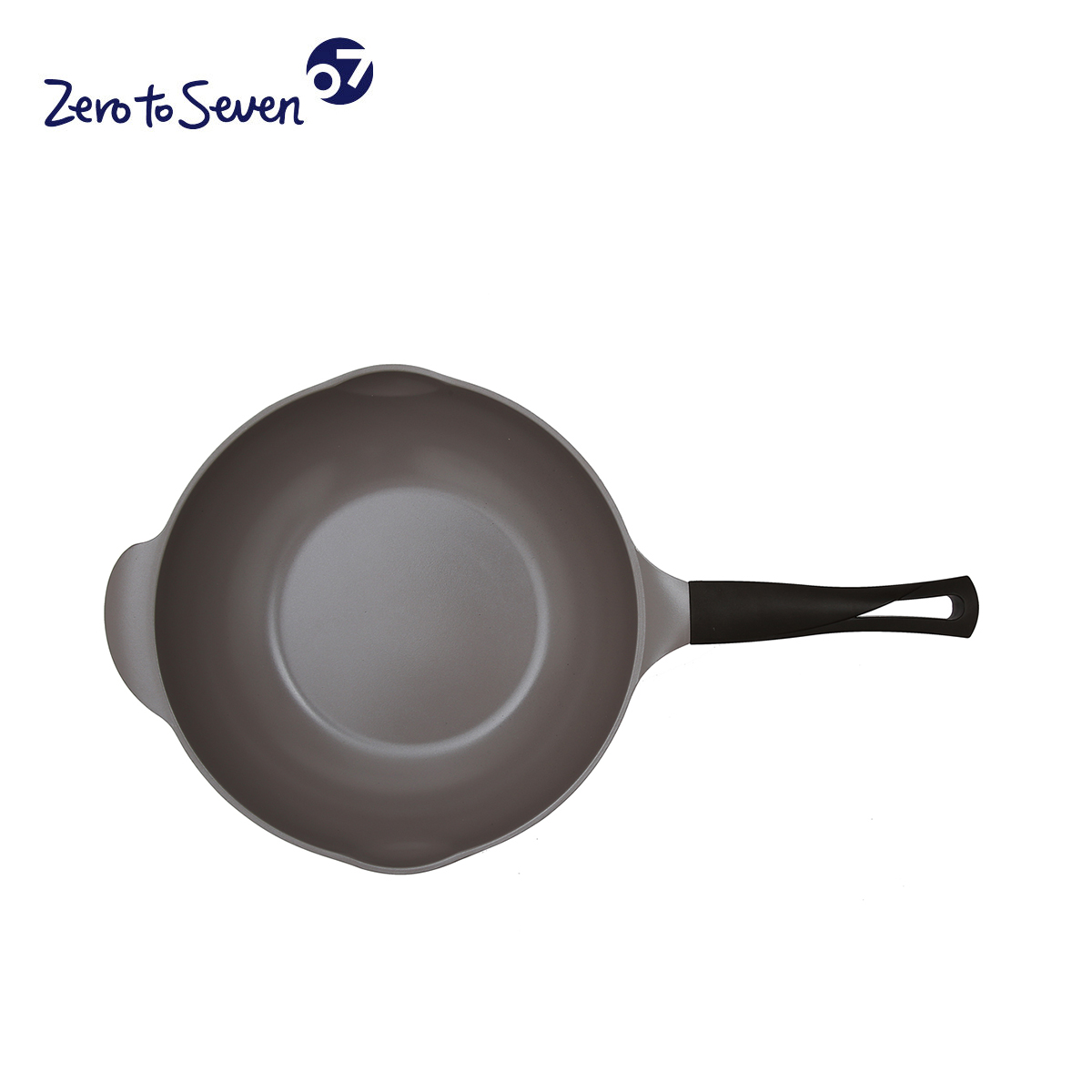 韩国直邮正品CHEFTOPF无油烟陶瓷涂层不粘锅深炒锅直径32cm