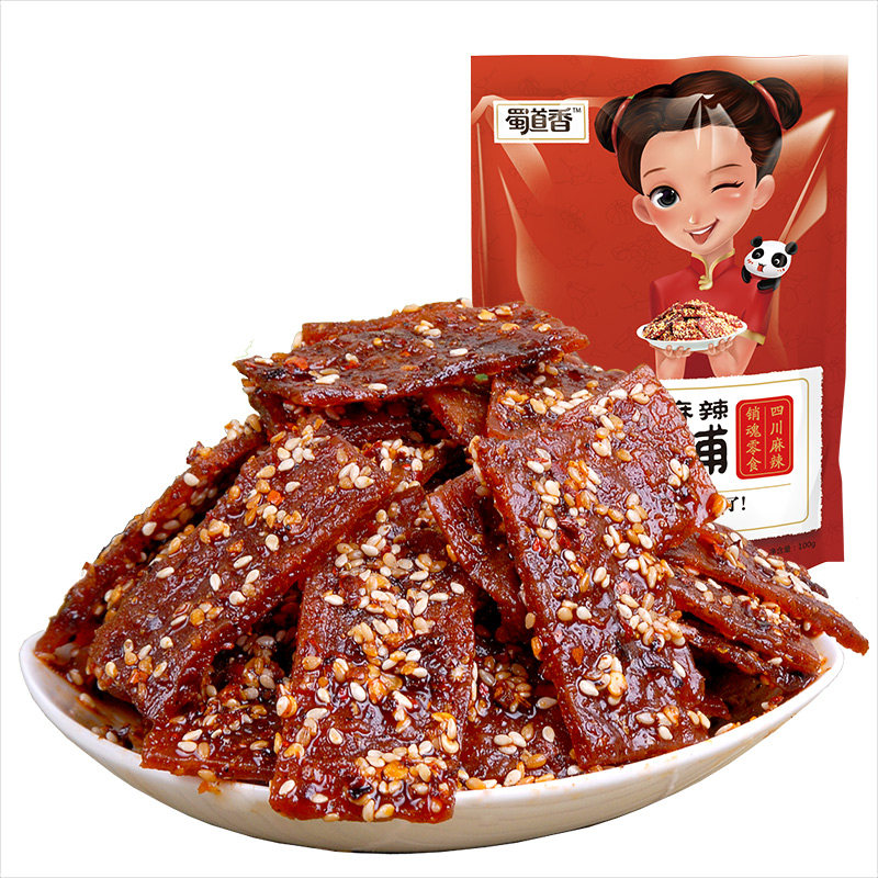 【天猫超市】蜀道香 天椒麻辣猪肉脯100g 四川特产 休闲零食小吃