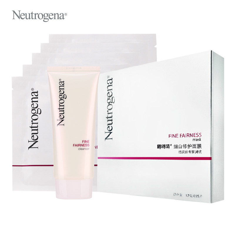 Neutrogena/露得清细白洗面乳100g+细白修护面膜5片