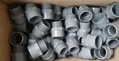 UPVC water supply plastic accessories PVC external teeth direct external thread joints chemical external wire direct 20-110