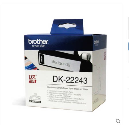 Brother Brother DK Series Continuous Label ribbon DK-22243 (white bottom black character) 102mm * 30 48m
