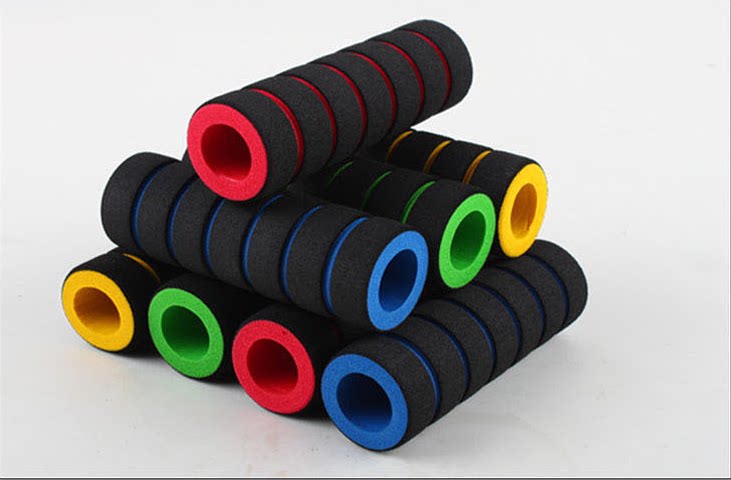 Motorcycle Scooter Electric Vehicle Sweat-absorbing Grip Sponge Anti-Slip Grip 2 Large 2 Small 4 Pairs