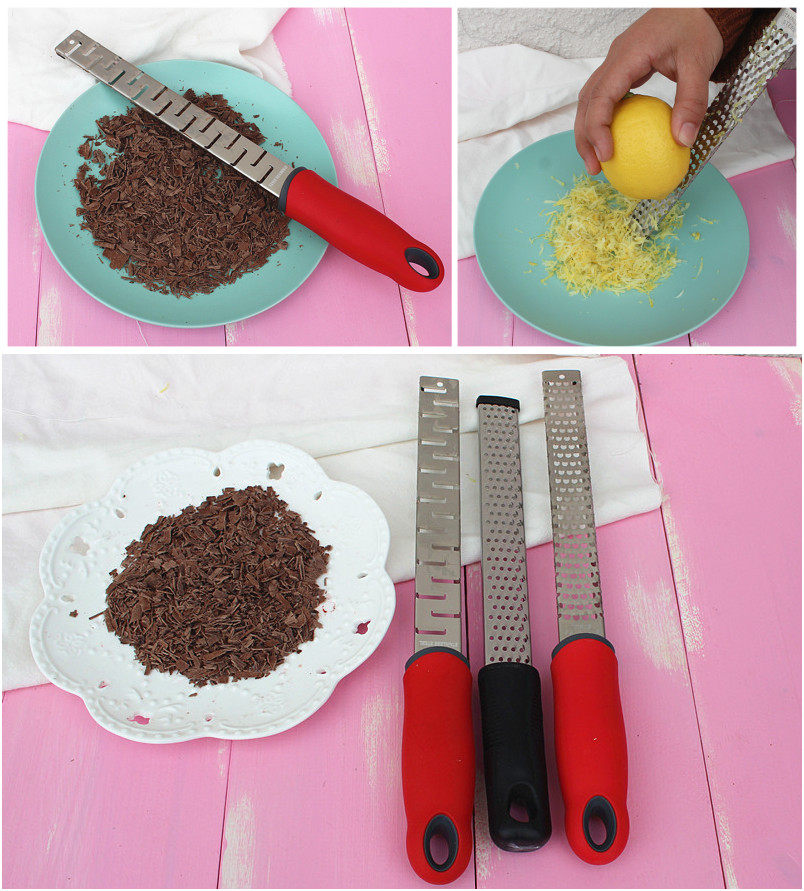 Stainless steel chocolate chip knife Cheese cheese shaker lemon shaker baking chip knife multi - functional planer