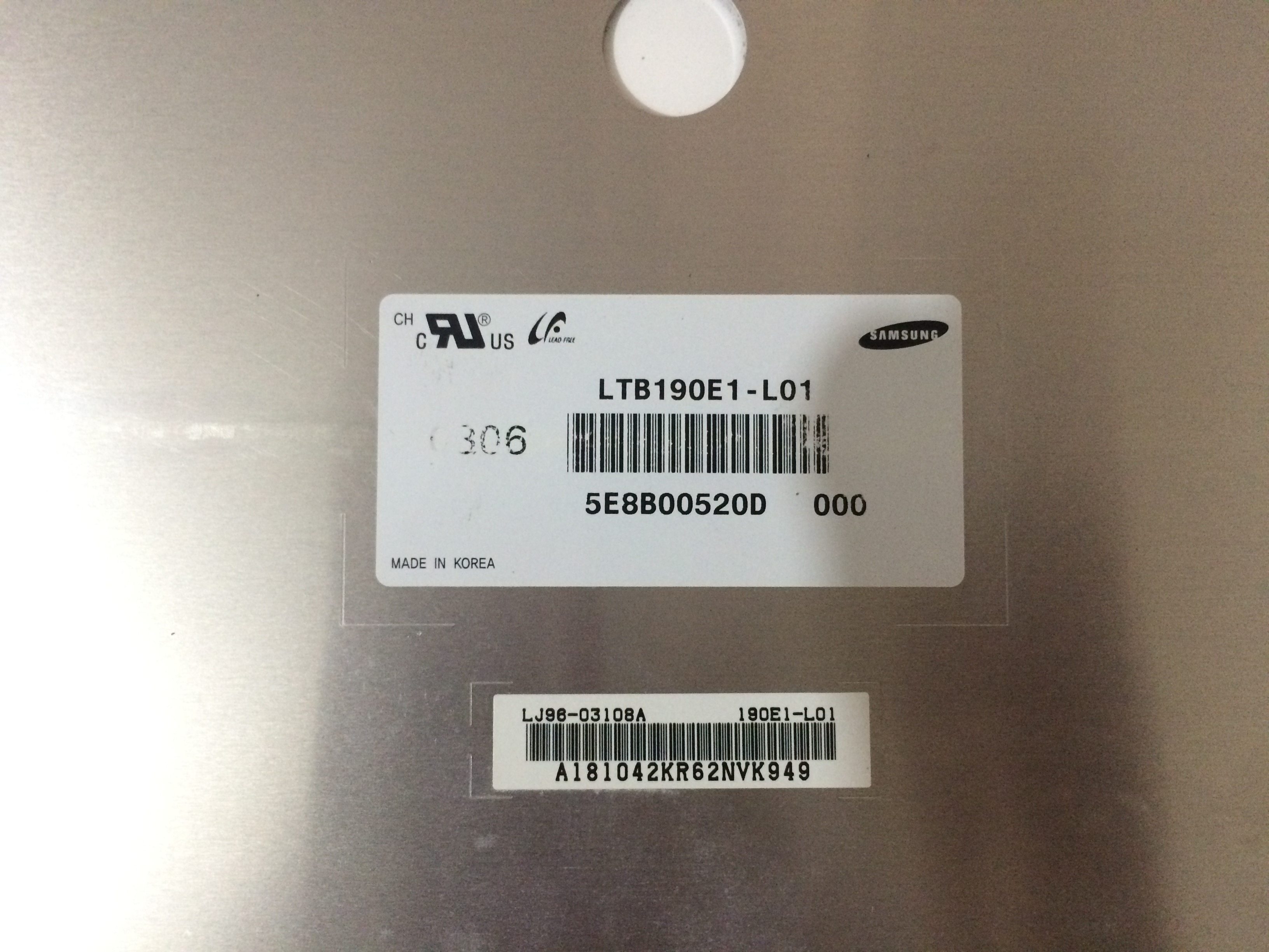 LTB190E1-L01 LTM190E4-L01 02 03 21 LB190E01-SL01 in stock quantities