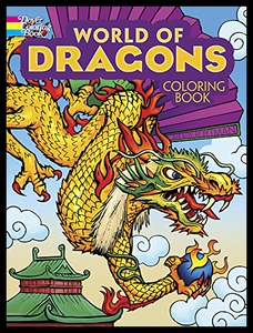 【预售】World of Dragons Coloring Book