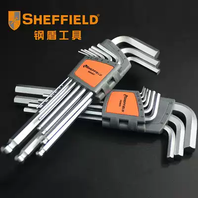 sheffield tools metric flat hexagon 9 piece elongated extra small S2 within the six-party 7 suit ball-end wrench