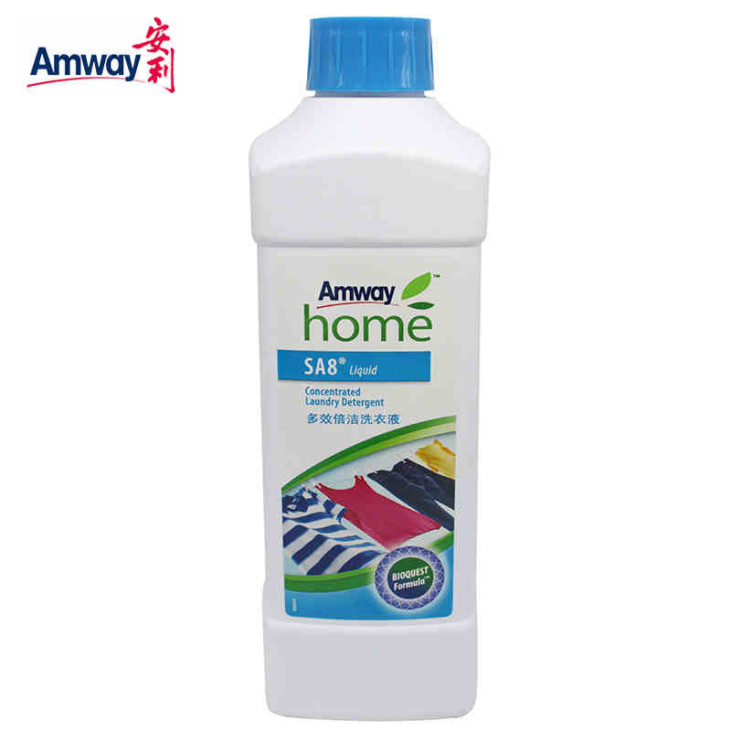 amway正品国产安利优生活多效倍洁洗衣液1L安利丝白洗衣液衣物