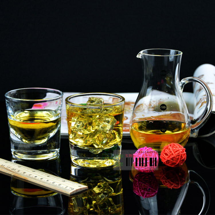 Thickened Bottom Water Cup Tea Cup Foreign Wine Mug Beer Whisky Transparent Juice Liquor Crystal Glass Creative