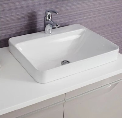 Taichung basin semi-embedded home square jacket cabinet art terrace basin ceramic face basin washbasin washbasin