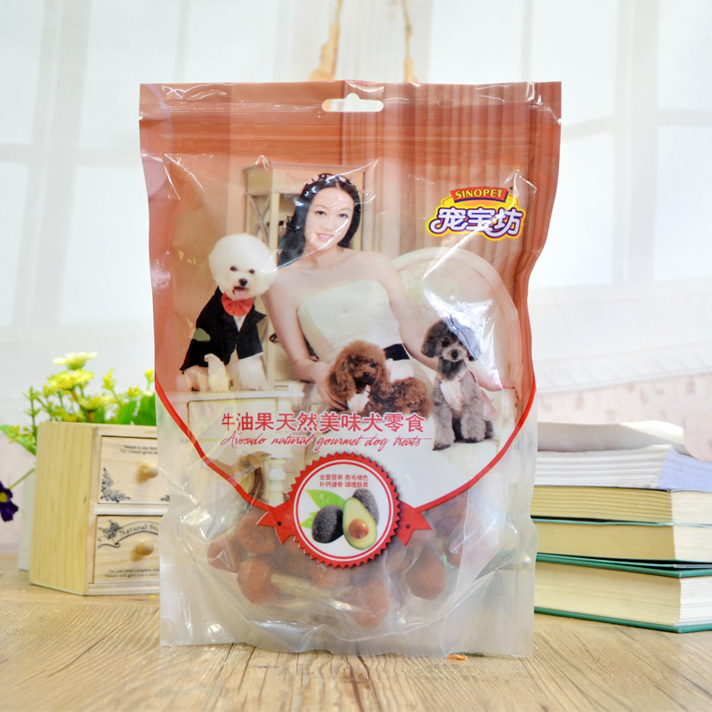 宠宝坊狗狗零食鸡肉哑铃球400g泰迪贵宾比熊金毛磨牙洁齿零食包邮