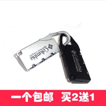 Travel combination lock luggage lock gym padlock dormitory cabinet lock luggage lock overseas non-TSA customs lock