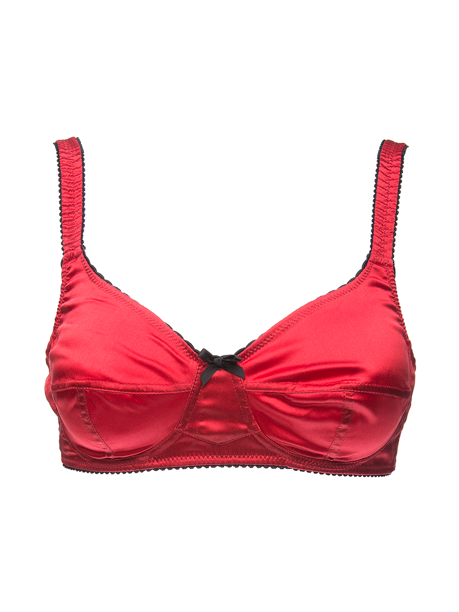 Dolce&Gabbana 红色缎面全罩杯薄款文胸