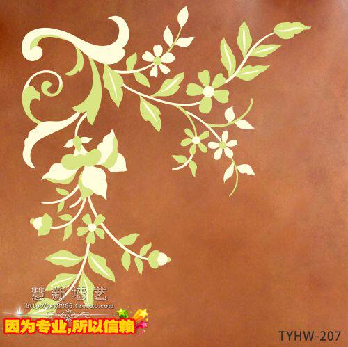 Hollowed-out Wall Painted Spray Graffiti Print Stencil Silicon Algae Clay Art Paint Emulsion Paint Propylene TYHW-207