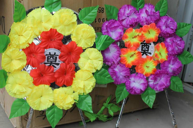 Funeral supplies Wreath Qingming small wreath Funeral funeral 50 starting batch