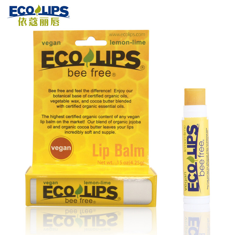 美国原装进口Ecolips有机柠檬润唇膏（无蜂蜡）
