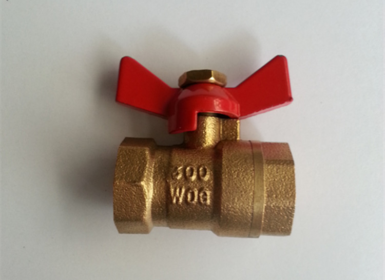 Butterfly handle double inner wire ball valve two inner wire ball valve butterfly handle 4 minutes 6 minutes DN15DN20 copper ball valve inner thread