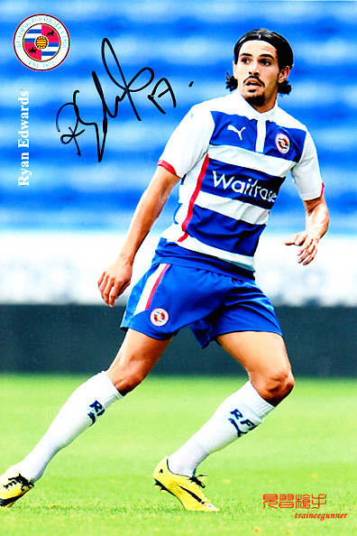 Australia U22 International Reading team Ryan Edwards autographed photo IP