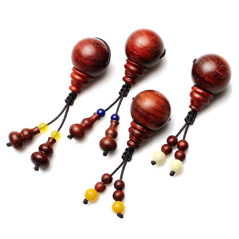 DIY Jewelry Accessories Small Leaf Rosewood Three-Way Buddha Head Pagoda Pendant Gourd Disciple Beads 108 Buddha Beads Bracelet Matchinging