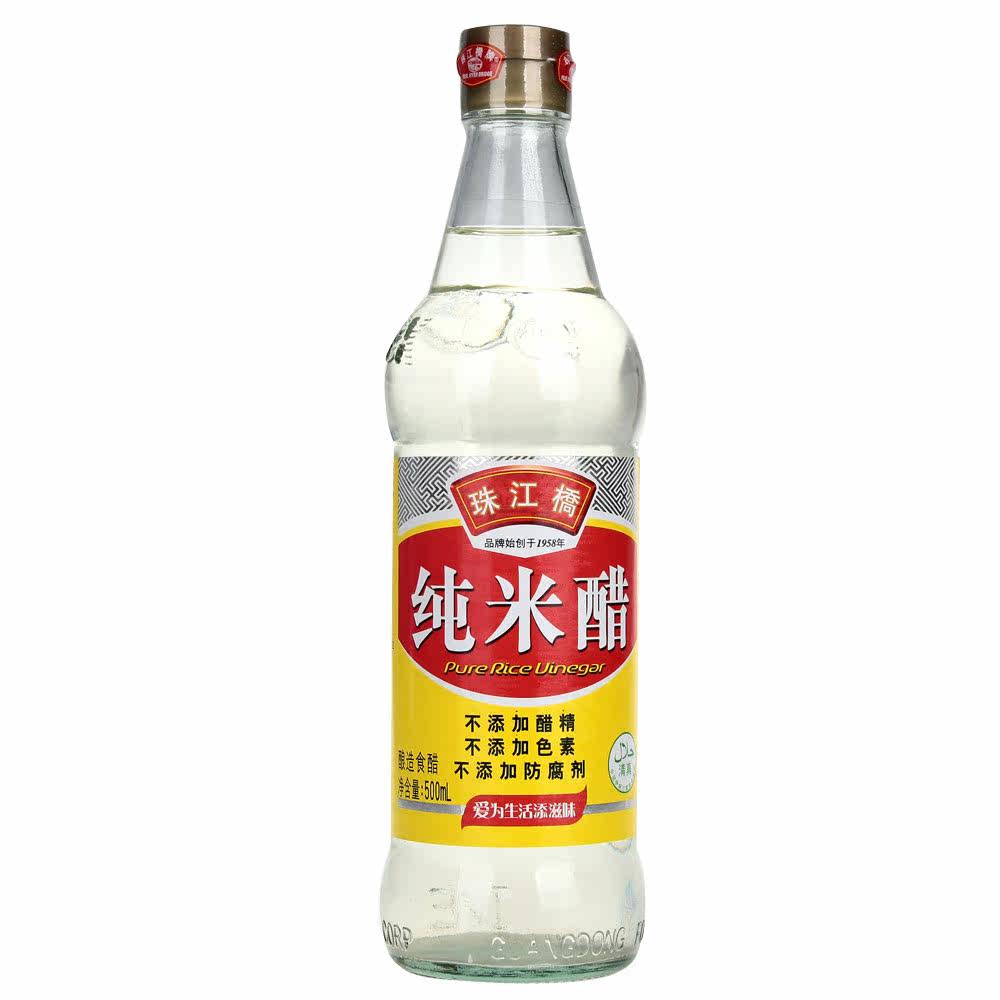 珠江桥 纯米醋500ml/瓶  调味品 一号店