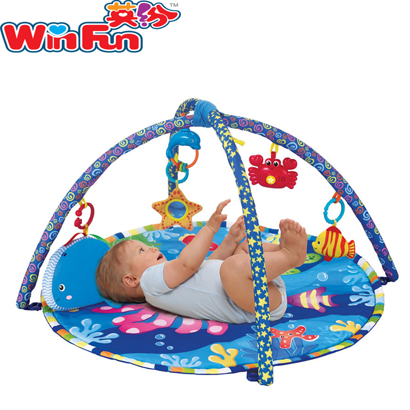 英纷/winfun 海洋世界健身垫 婴儿健身架 音乐毯爬行垫0830-NL