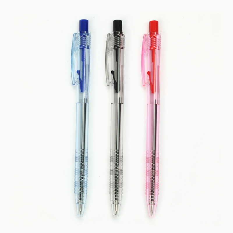 Morning light press ballpoint pen Gel pen medium oil pen red black blue 0 7mm Light BP-0048 ballpoint pen ABP04801 ballpoint pen Office teacher student 0 7MM