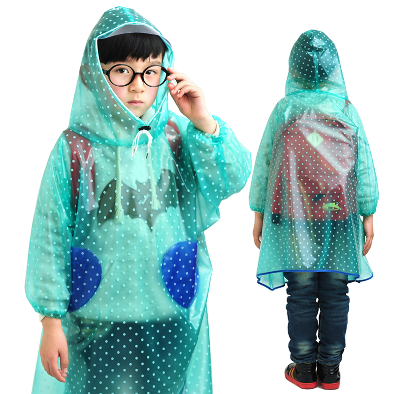 Wisler Children's Rainjacket Boys and Girls Students and Children's Show Cartoon Strengthening Thicken Book Bag