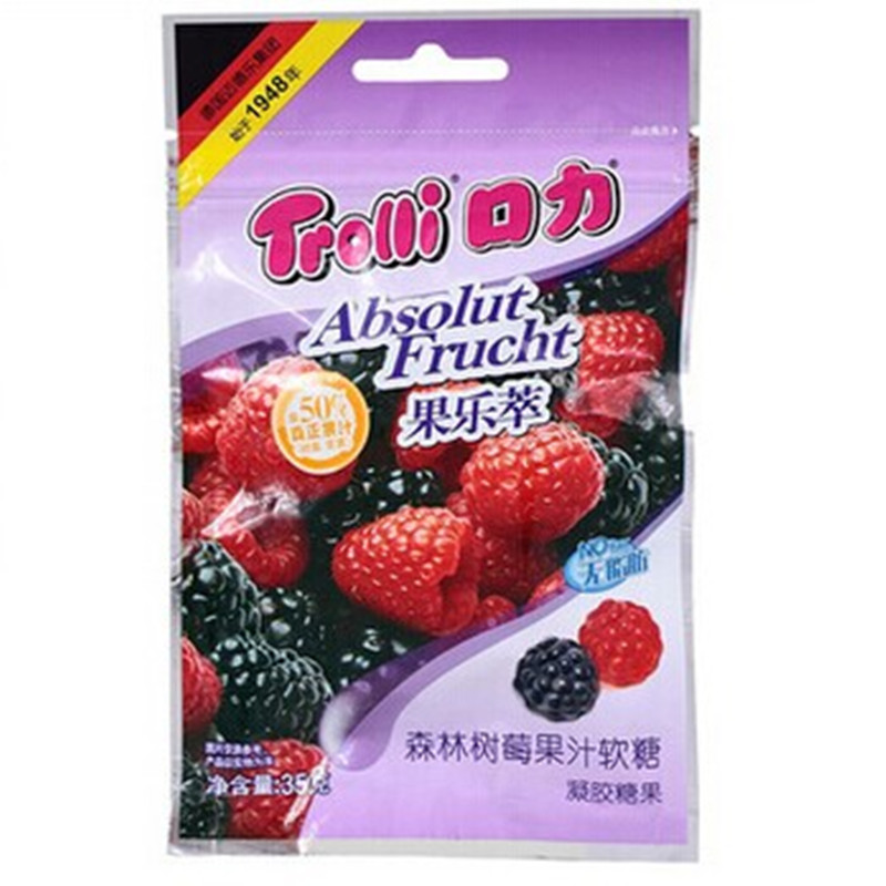 【天猫超市】Trolli/口力 软糖 橡皮糖 森林树莓果汁软糖  35g/袋
