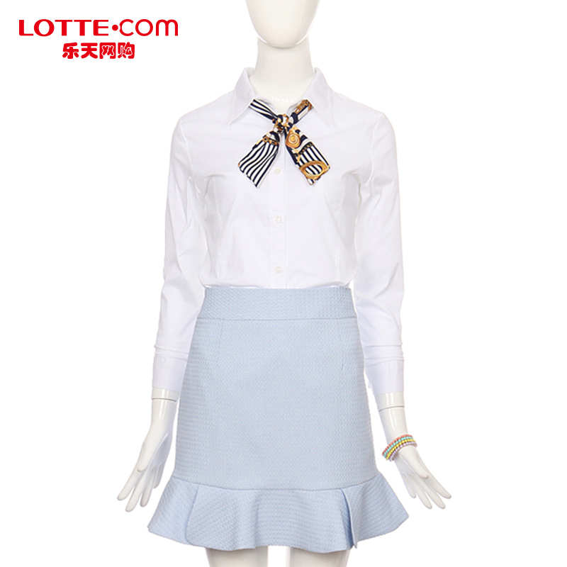 乐天网购Oliviers Closet简约女式长袖衬衫淑女时尚立领韩国正品