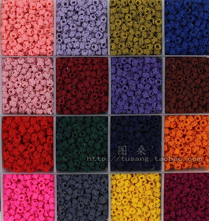 DIY accessories pineapple knots pineapple ring coil China Jifeng pear buckle 6MM handwoven