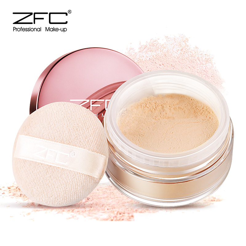 zfc定妆粉散粉蜜粉珠光粉饼正品 控油持久遮瑕粉修容防水专柜彩妆