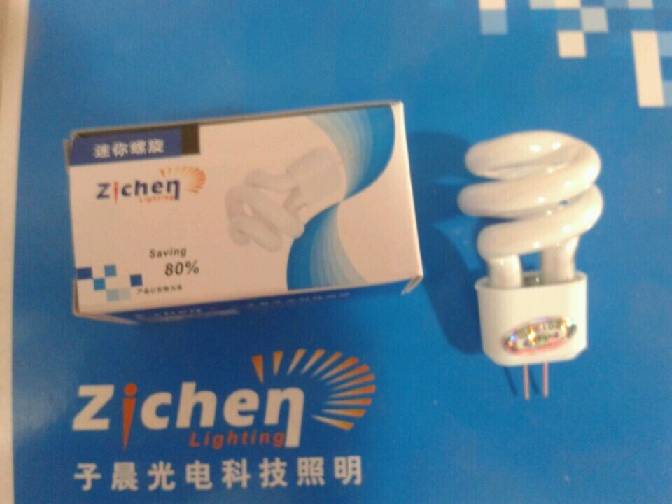 Walkway light Two-pin pin mini spiral energy saving lamp Mirror headlight bulb Walkway lamp