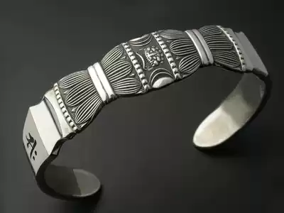 Tang secret dharma instrument Shingon Dharma instrument Sanskrit jewelry Sanskrit bracelet Unique Pestle bracelet Sterling silver bracelet Sterling silver handmade