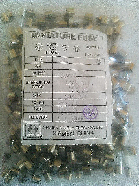 Fuse Insurance Tube 125V1 6A fuse special price