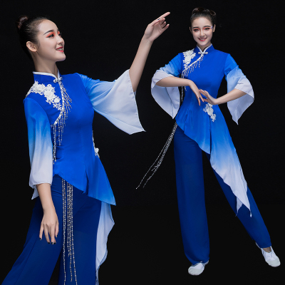 Chinese Folk Dance Costumes Yangko costume performance costume square dance fan dance national dance classical dance costume woman