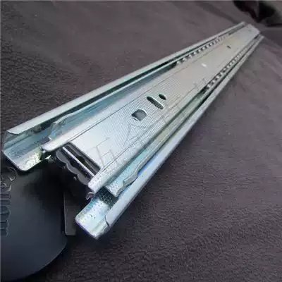 42mm width wardrobe drawer special track groove 3 fold 2 fold slide rail steel ball mute factory direct export products