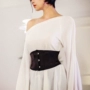BLACK Q ngắn retro dây thép xương thắt lưng đeo bụng thắt lưng eo eo eo eo eo nhựa thời trang châu Âu và Mỹ đai nịt bụng giảm eo