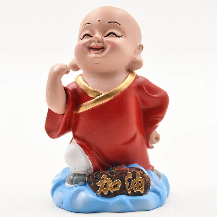 张家大院摆件民间工艺品 祥云小和尚