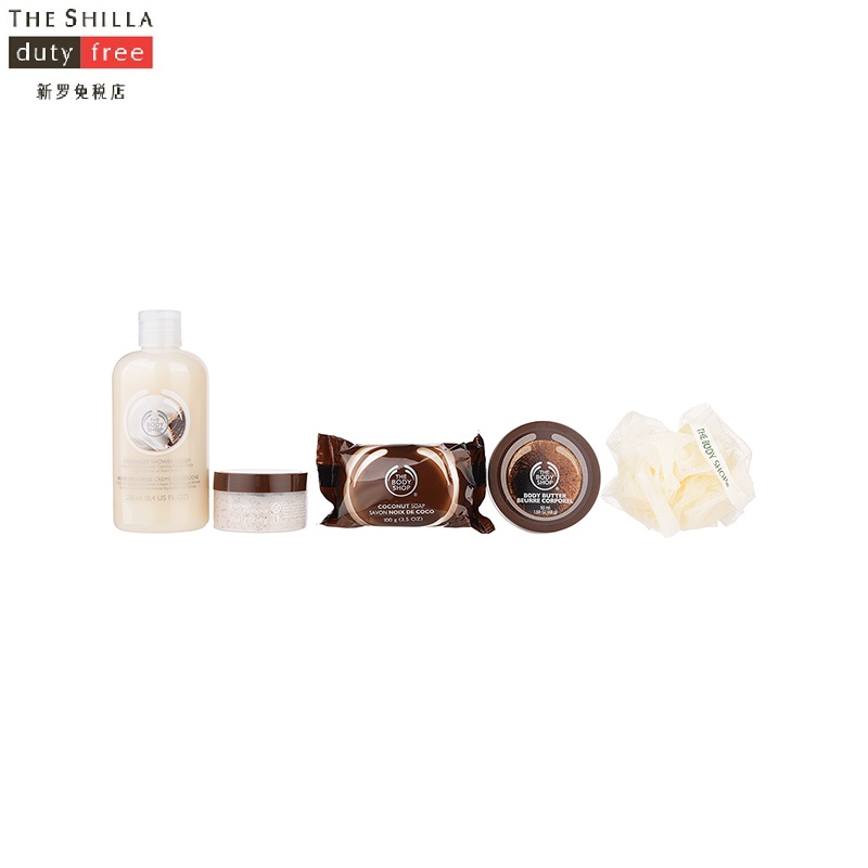 [新罗免税店]The body shop/美体小铺 乳木果润肤手霜沐浴套装