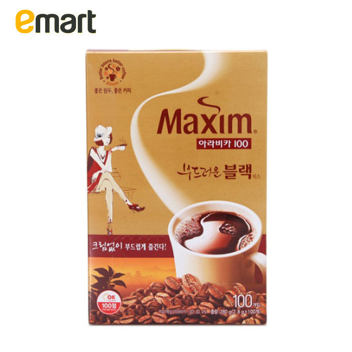 EMART易买得 韩国进口Maxim麦馨速溶咖啡美式咖啡2.8g*100袋
