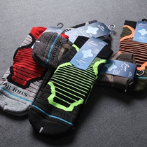 Real deodorant feet antibacterial technology ingredients Foreign trade export mens socks yarn-dyed Sports mens socks