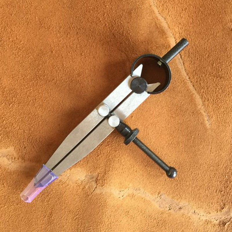 Spring Compass Spacing Gauge Leather Compass Scribing Gauge Hand Leather Tools
