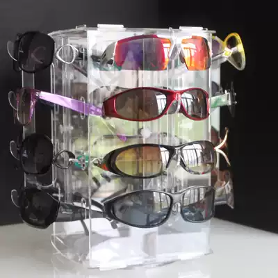 Acrylic high-end glasses display stand Glasses shop counter promotional rotating display stand rotatable glasses display stand